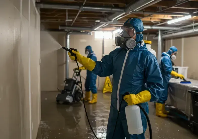 Basement Sanitization and Antimicrobial Treatment process in Elmont, NY