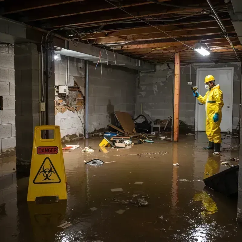 Flooded Basement Electrical Hazard in Elmont, NY Property